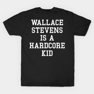 Script Front Pocket/Wallace Stevens Back T-Shirt